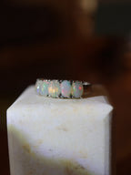 Adularia Ethiopian Opal Band Silver 925 Ring