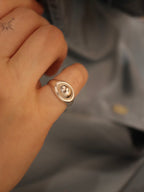 Orbital 925 Silver Pinky Ring