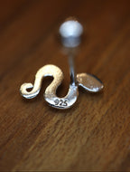 🐍 Silver925 piercing ear stud (1pc)