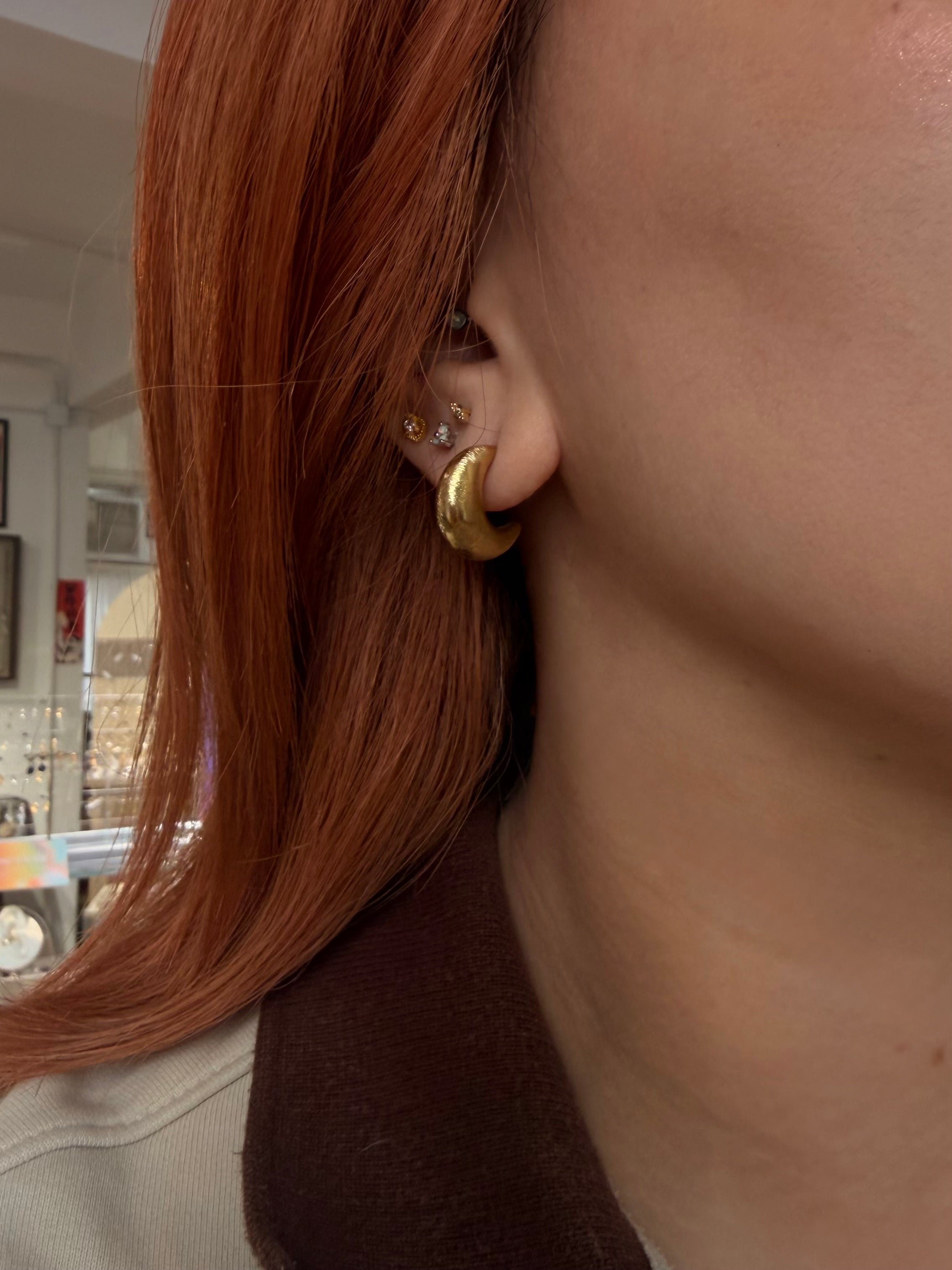 Moon 🌙 stainless steel earrings 