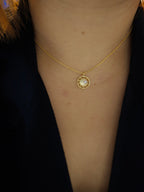 Celestial Eclipse Pendant Necklace