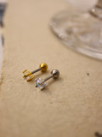 Nebula Glow Stud Surgical Steel Piercing Earring (1pc)