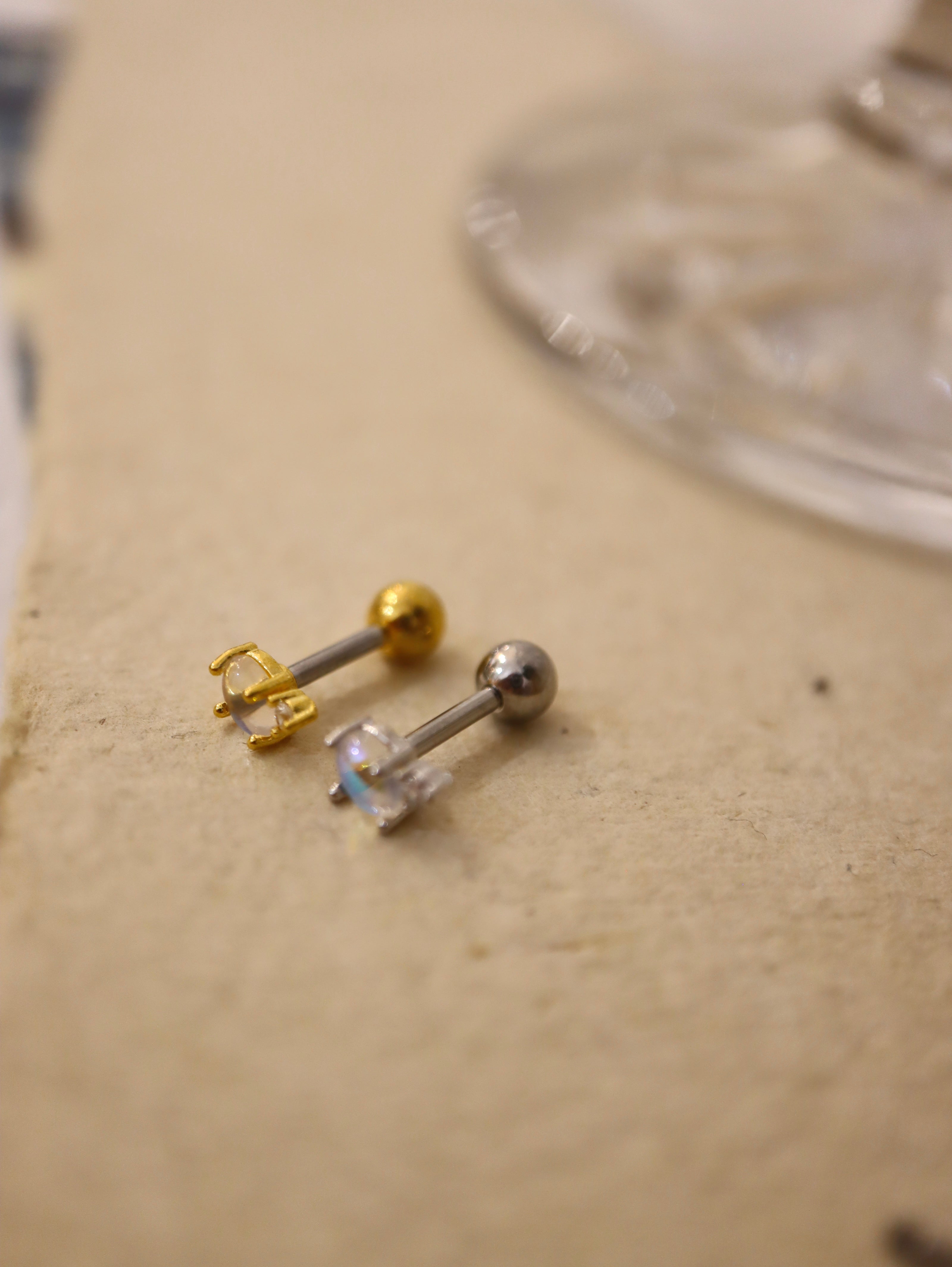 Nebula Glow Stud Surgical Steel Piercing Earring (1pc)