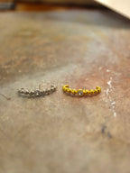Round cz illusion piercing earring (1pc)