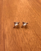 Cross pearl earring