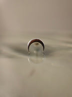 Crescent 925 silver piercing earring