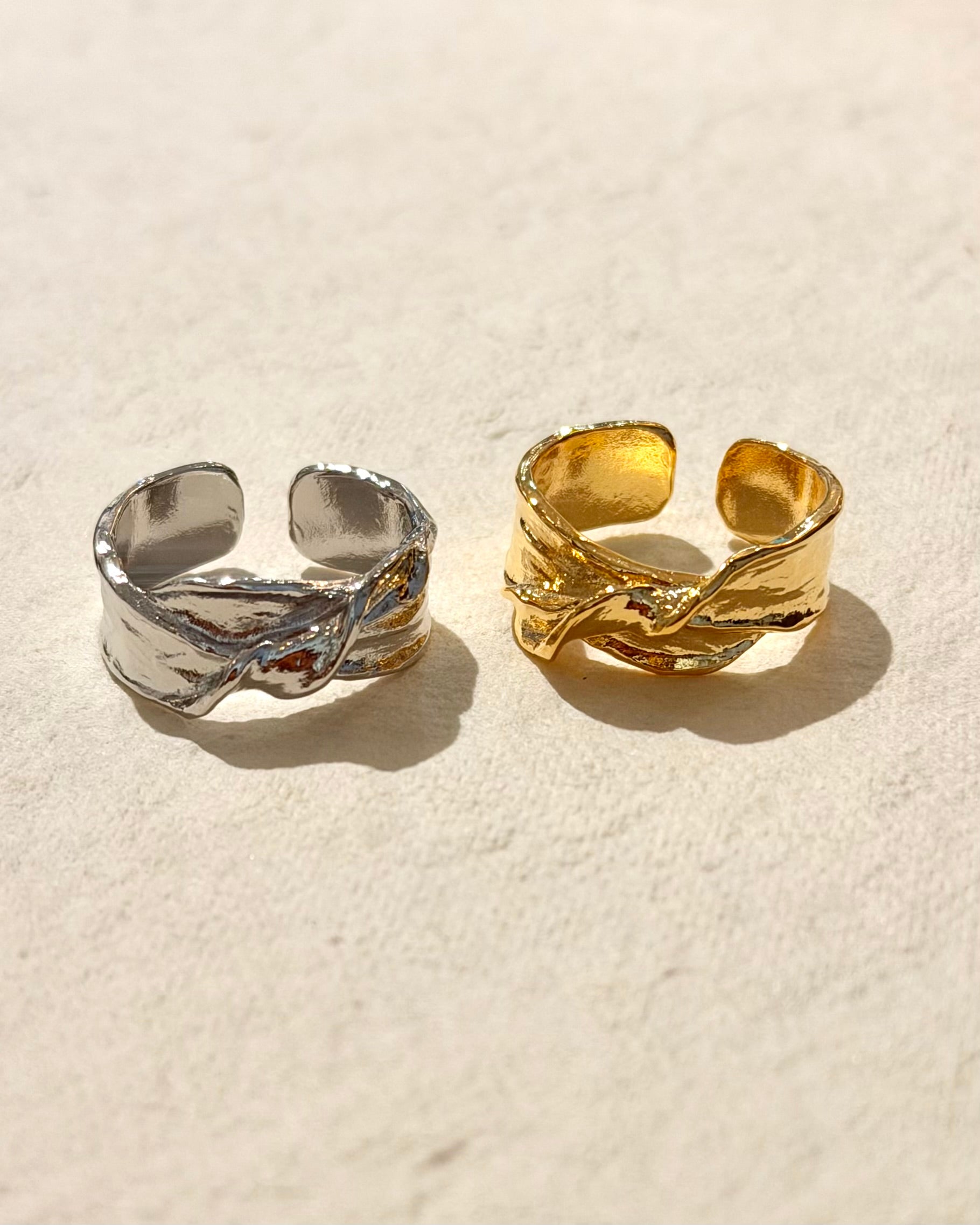 Melted Knot Brass Ring