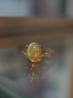 Ethiopian Opal 925 silver ring