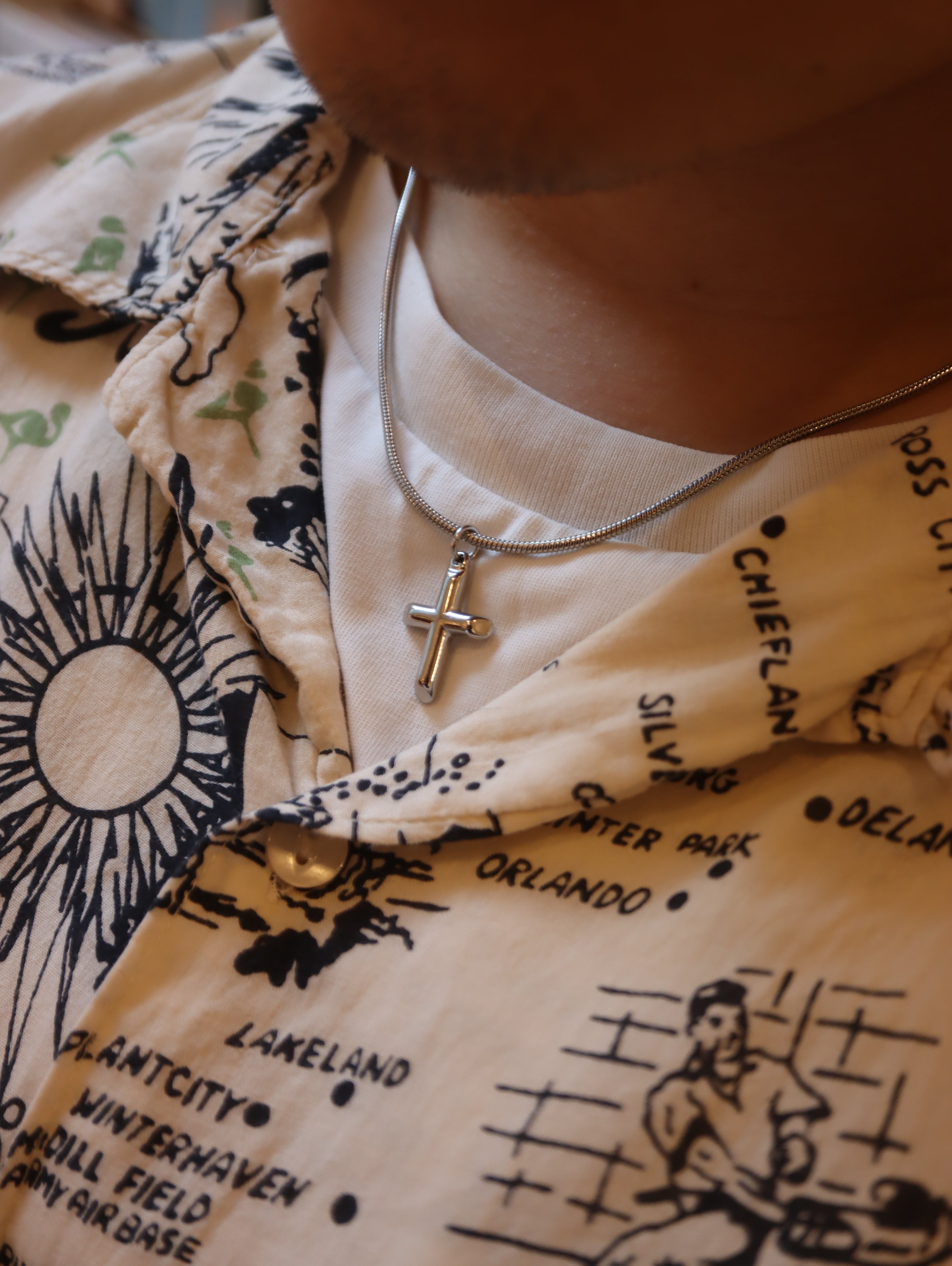 Cross Unisex Stainless Steel Necklace