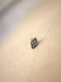 Rhombus surgical steel stud piercing earring (1pc)
