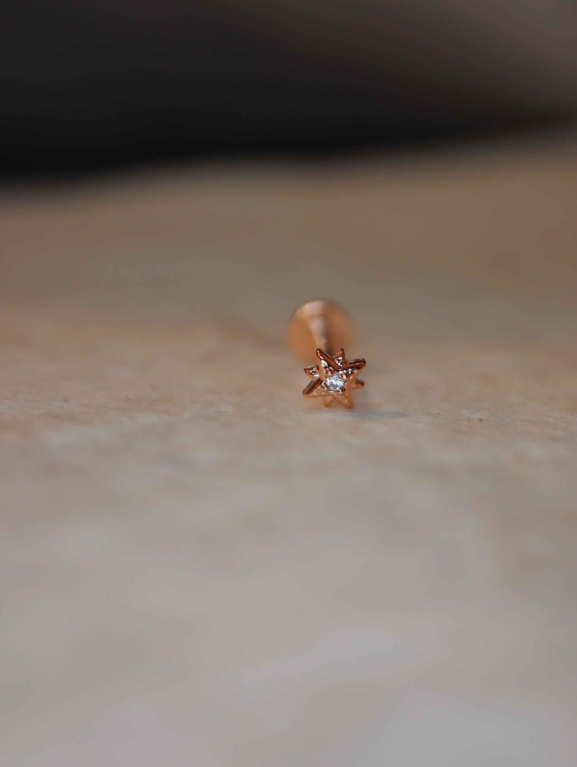 Sparkle cz flat back silver925 earring