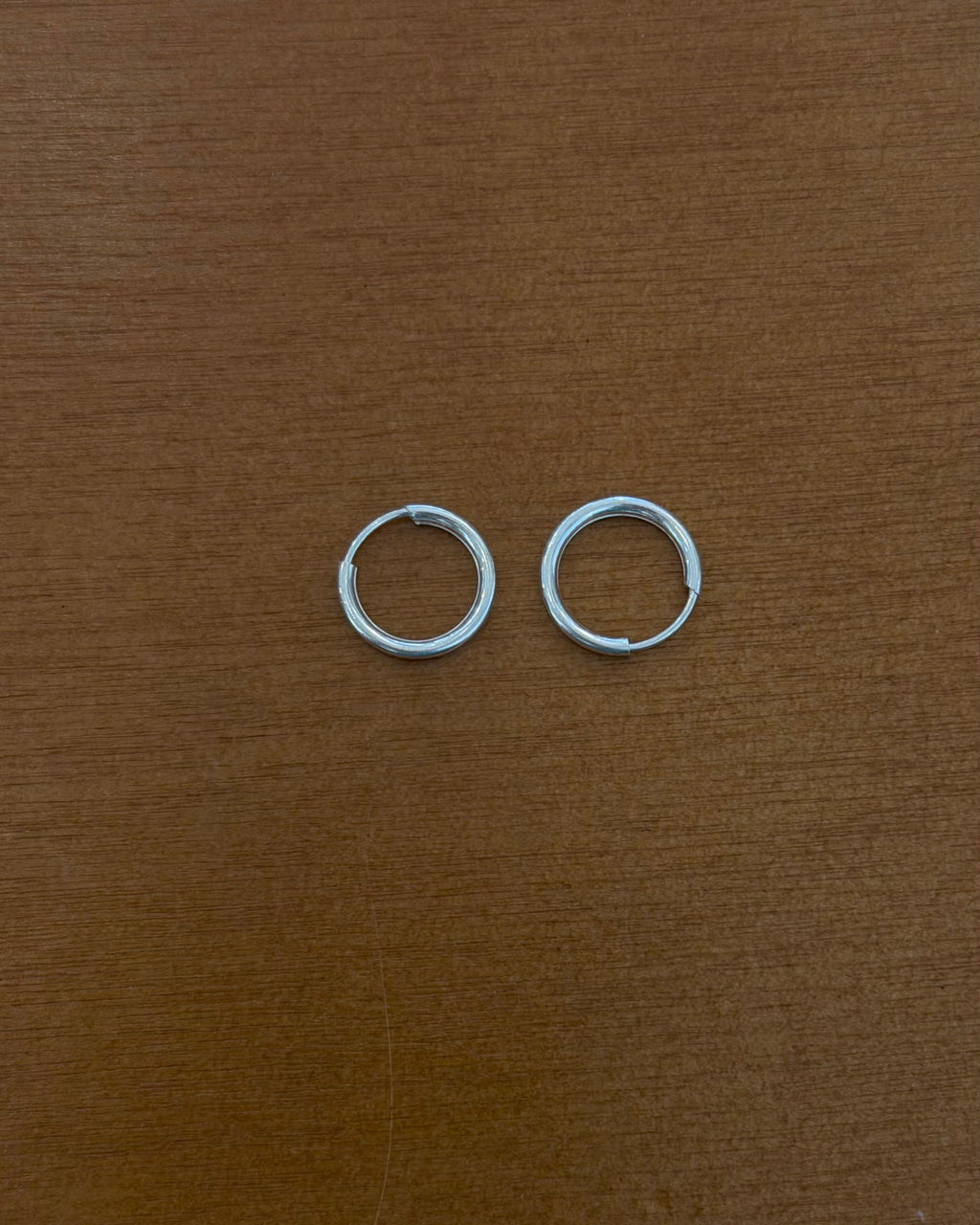 Twist lock hoop 925 earring