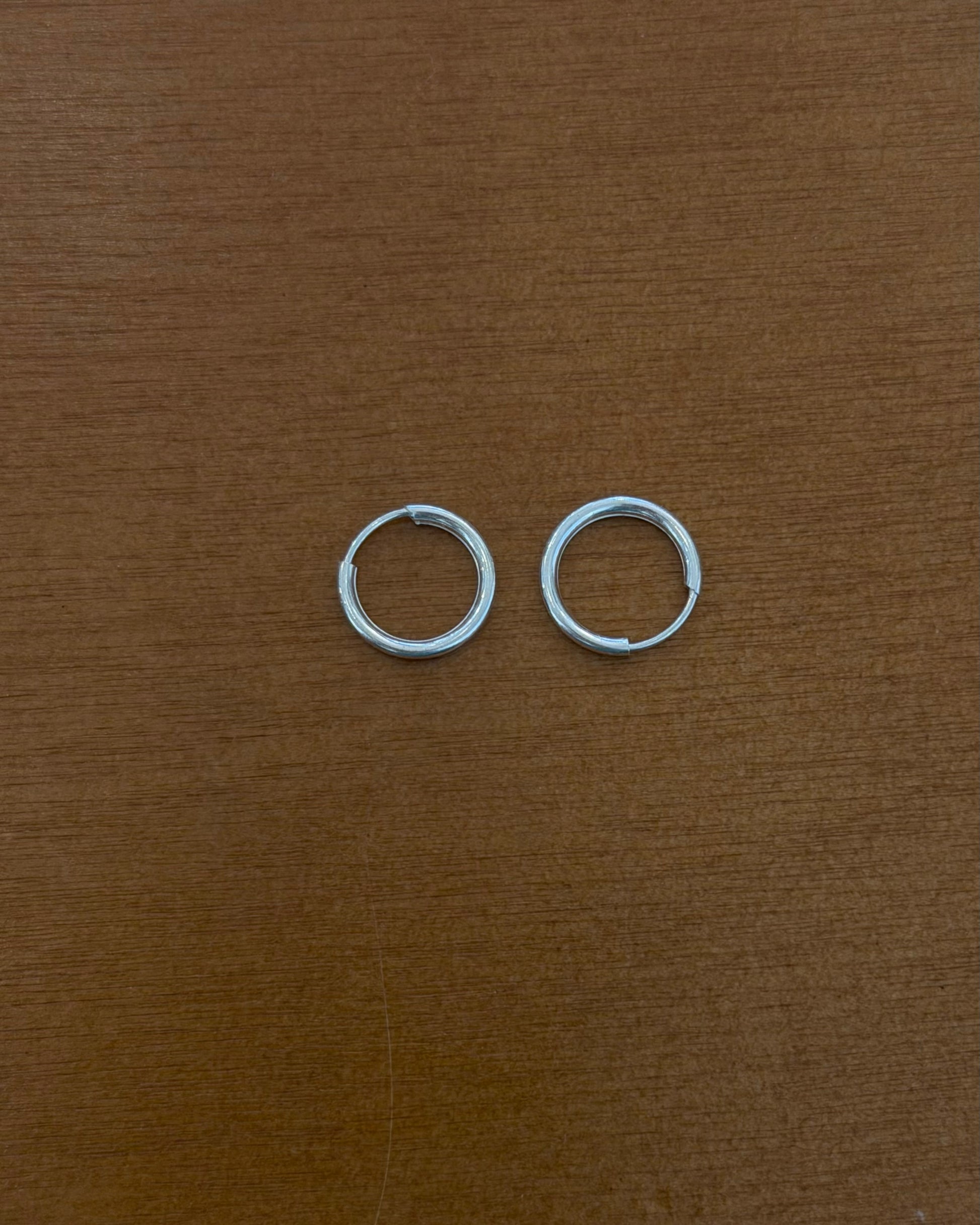 Twist lock hoop 925 earring