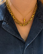 Cross stainless steel necklace