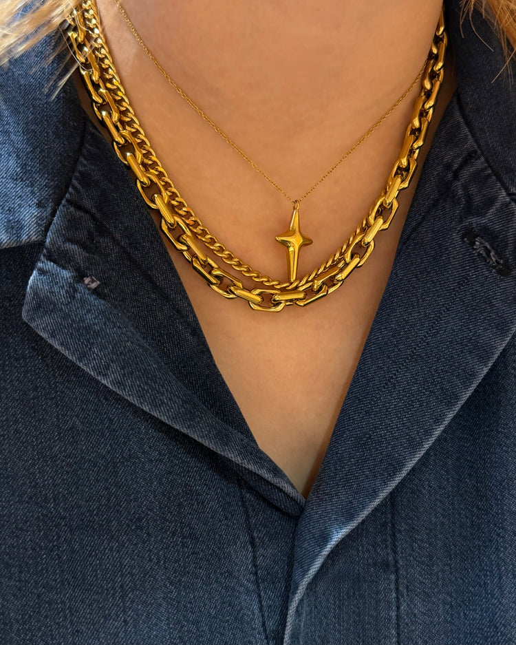 Cross stainless steel necklace