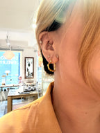 Heart-Shaped Hoop Stainless Steel Earrings