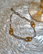 Mix tone stainless steel bracelet