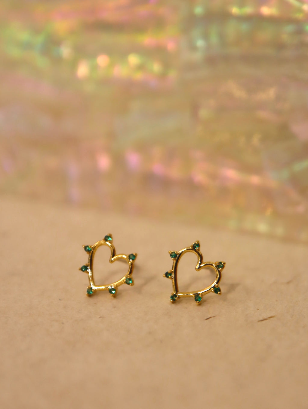 Stud heart earrings