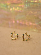 Stud heart earrings