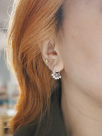 Drop balls 925 silver earrings