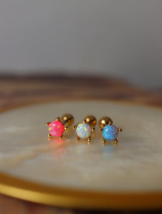 Opal screw ball end piercing