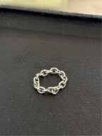Chain link stainless steel ring