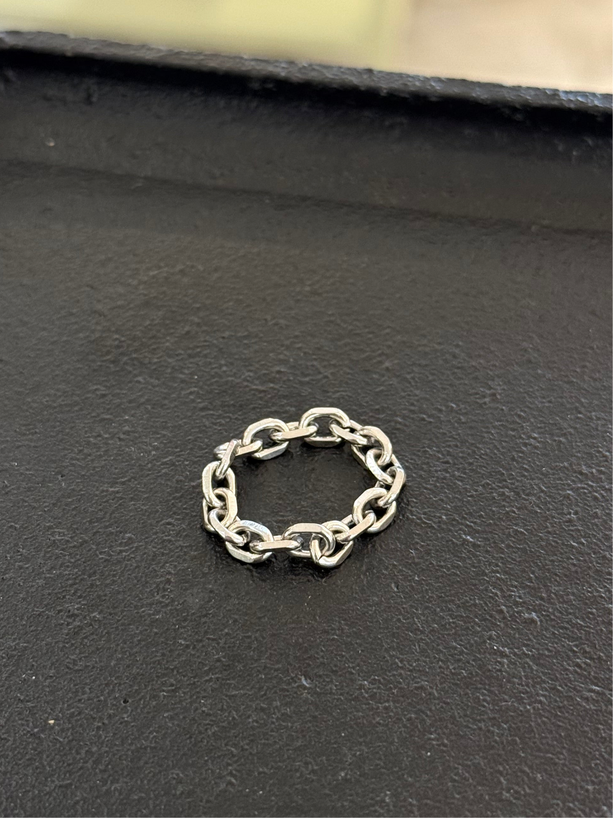 Chain link stainless steel ring