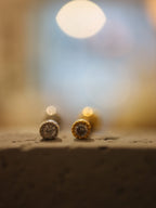 Round cz mini surgical steel stud piercing