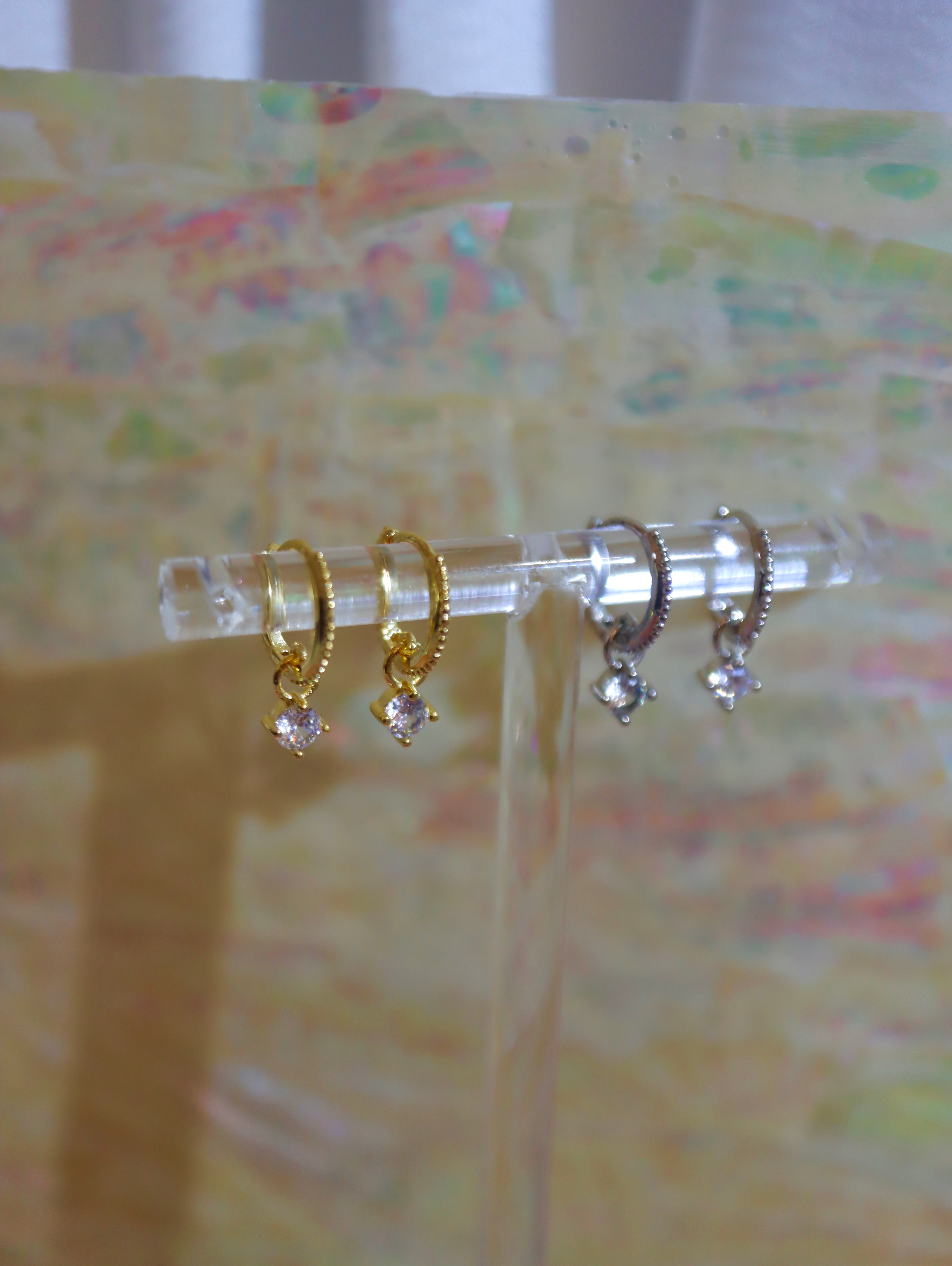 Rope Huggie hinged hoop earrings