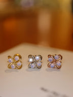 Opaline Blossom Stud Piercing Surgical Steel Earring (1pc)