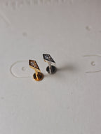 Kite cz flat back s925 piercing(1pc)