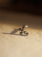 G23 titanium Stud Cross bead earring