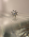 Rising sun 925 silver earrings piercing (1pc)