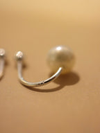 Pearl ear jacket 925 Silver earrings