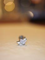 G23 Titanium Stella Fan Flat Back Piercing Earring (1pc)