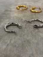 Stainless steel hoop earrings