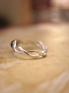 925 silver onyx free size ring