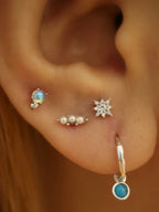 Nebula Glow Stud Surgical Steel Piercing Earring (1pc)