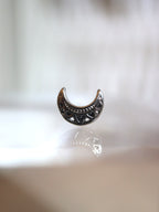 Crescent 🌙 stud surgical steel piercing (1pc)