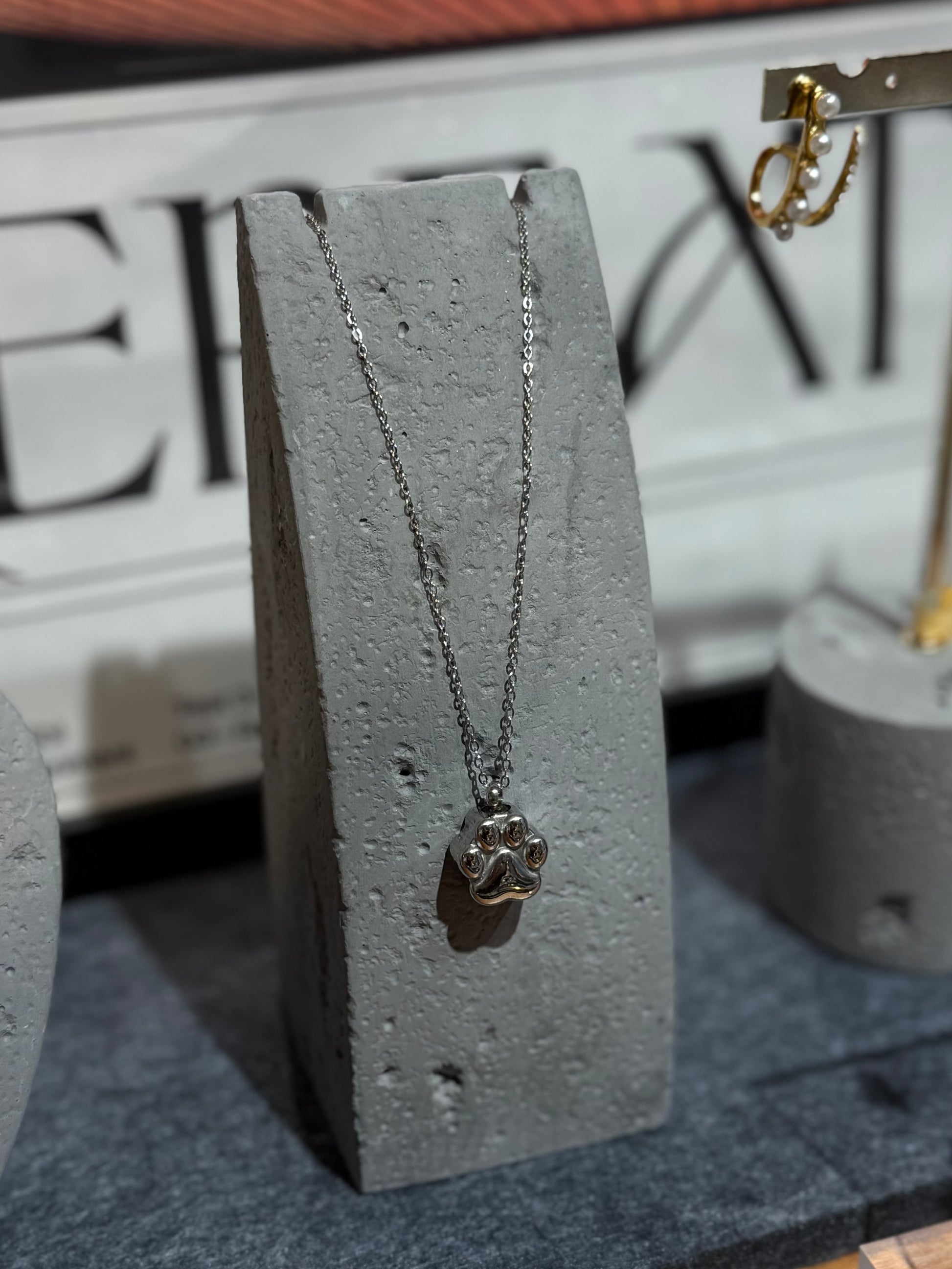Pet Paw Waterproof Stainless Steel Necklace