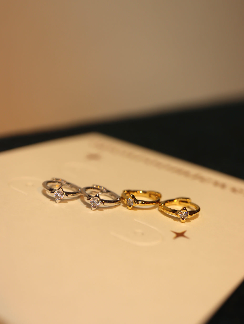 Hinged hoop mini 925 Silver earrings