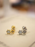 Aura Starburst Surgical Steel Stud Earring Piercing (1pc)