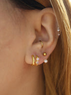 Pearl two way surgical steel piercing (1pc)