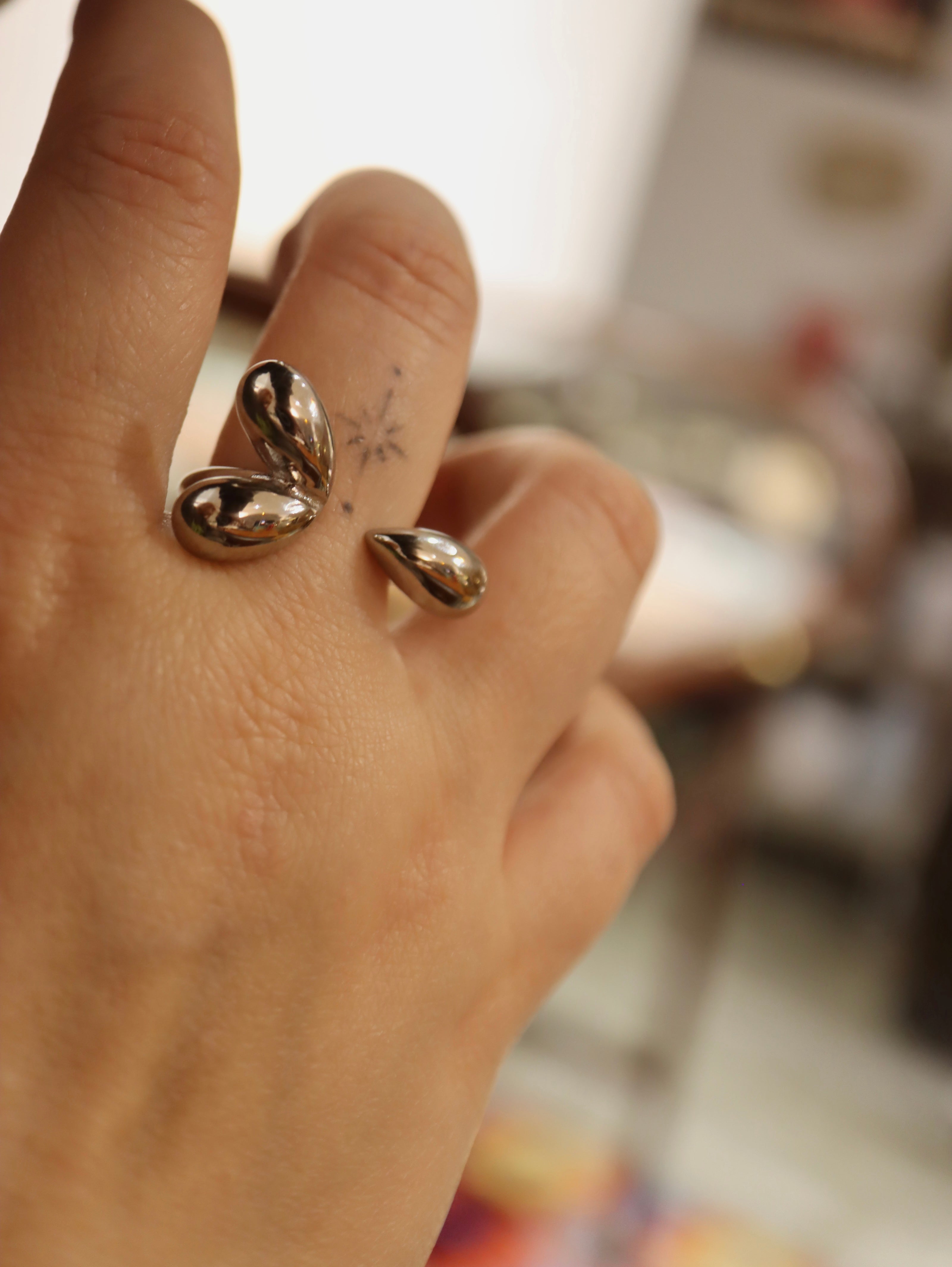 Statement stainless steel ring