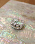 Open size 925 silver ball ring