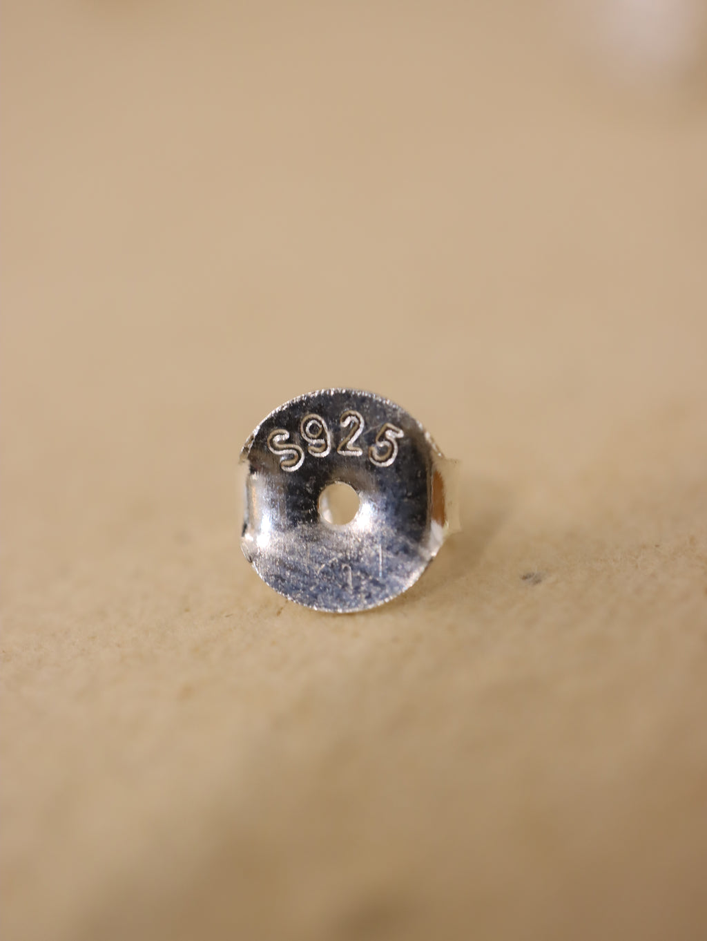 Silver 925 heart stud cz earrings