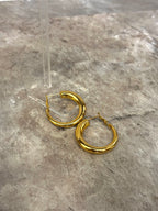 Stainless steel hoop earrings