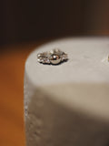 Mini ball hinged hoop cz surgical steel earring (1pc)