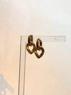 Interlock stainless steel earrings