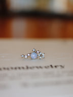 Dewdrop Cluster surgical steel stud earring (1pc)